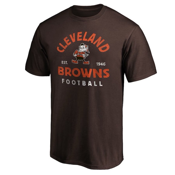 Cleveland Browns Fanatics Branded Vintage Arch T-Shirt - Brown - Picture 3 of 7